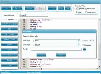 Efficient Macro Recorder Excel Lite screenshot 2