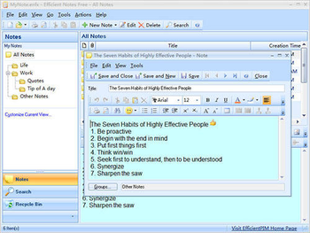 Efficient Notes Free screenshot 3