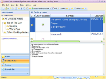 Efficient Notes Network screenshot