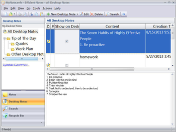 Efficient Notes Portable screenshot 2