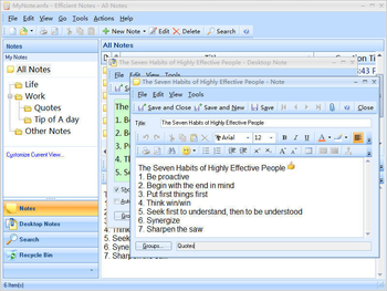 Efficient Notes Portable screenshot 4