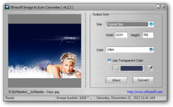 Efiresoft Image to Icon Converter screenshot