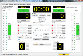 Eguasoft Handball Scoreboard screenshot