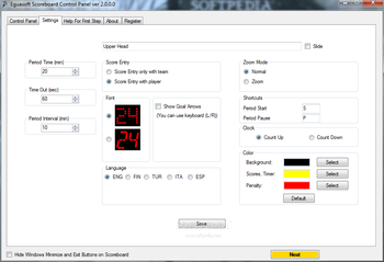 Eguasoft Handball Scoreboard screenshot 2