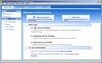 Eisoo AnyLive Server screenshot