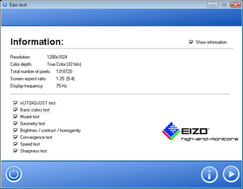 Eizo MonitorTest screenshot 2