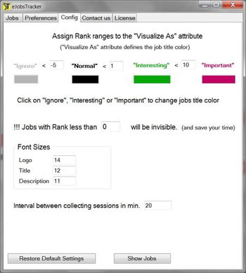 eJobsTracker screenshot 2