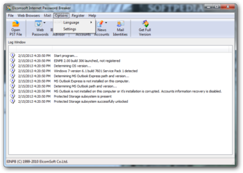 Elcomsoft Internet Password Breaker screenshot 3