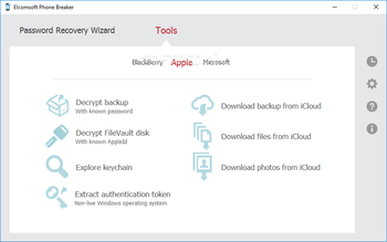 Elcomsoft Phone Breaker screenshot 2