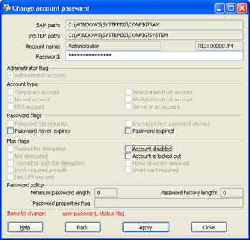 ElcomSoft System Recovery screenshot