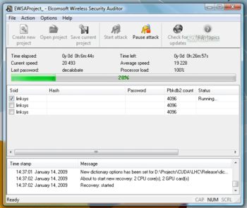Elcomsoft Wireless Security Auditor screenshot 2