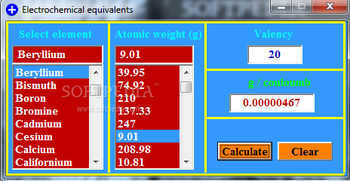 ELECHEM screenshot 3