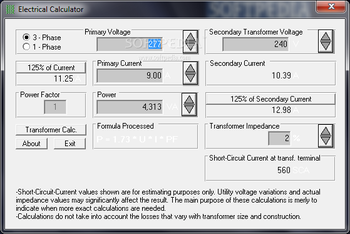 Electrical Calculator screenshot