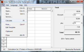 Electrischer Rechenblock screenshot 2