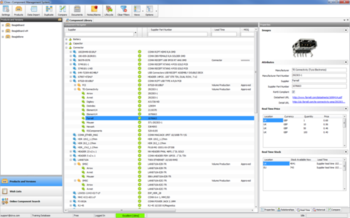 Electronic Component and BOM Management screenshot