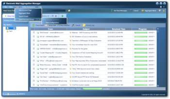 Electronic Mail Aggregation Manager screenshot 2