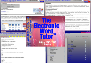 Electronic Word 2007 Tutor screenshot