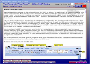 Electronic Word 2007 Tutor screenshot 2