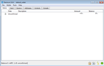 Electrum screenshot