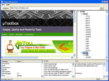 ElementInspector screenshot
