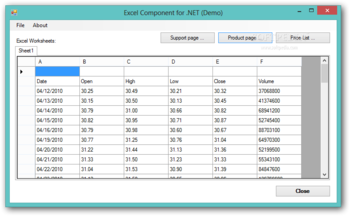 Elerium Excel .NET screenshot