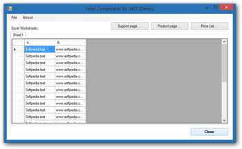 Elerium Excel .NET Reader screenshot