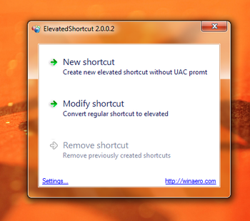 ElevatedShortcut screenshot 3