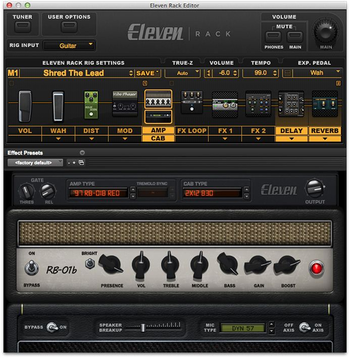 Eleven Rack screenshot