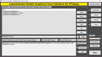 elGUI4FFmpeg screenshot 2