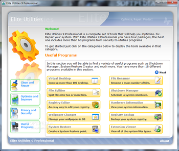 Elite Utilities Professional screenshot 4