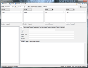 ELMAH Log Analyzer screenshot