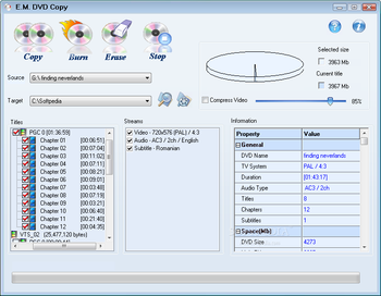 E.M. Free DVD Copy screenshot 2