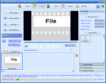 E.M. Free MKV Video2Dvd screenshot 6