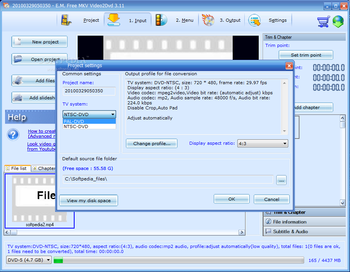 E.M. Free MKV Video2Dvd screenshot 7