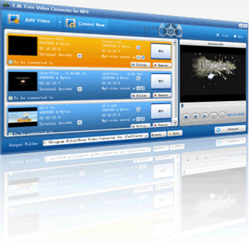 E.M. Free Video Converter to MP4 screenshot