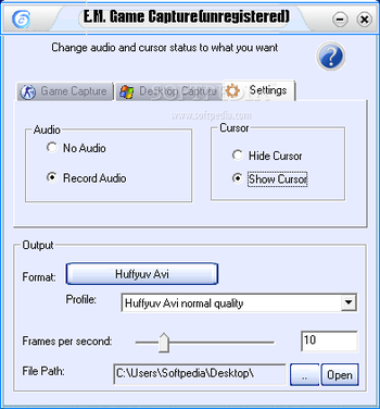 E.M. Game Capture screenshot 3