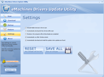 eMachines Drivers Update Utility screenshot 3
