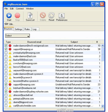 eMail Bounce Handler screenshot 2