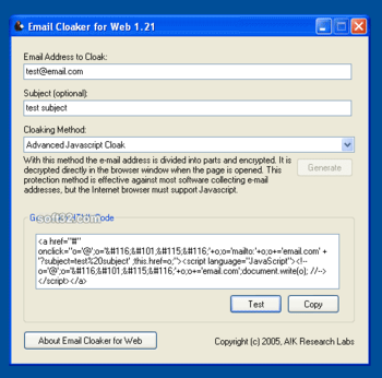 Email Cloaker for Web screenshot 3