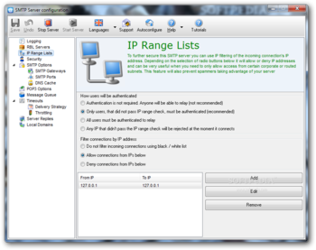 Email Delivery Server screenshot 2