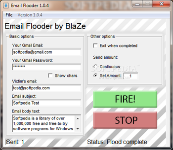 Email Flooder screenshot