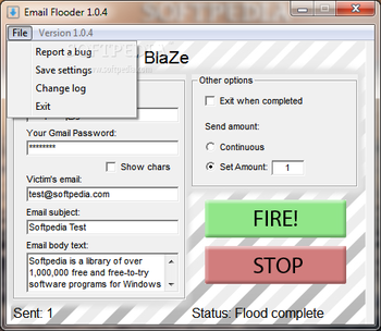 Email Flooder screenshot 2