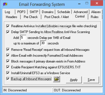 Email Forwarding System (formerly EFS Standard) screenshot 10