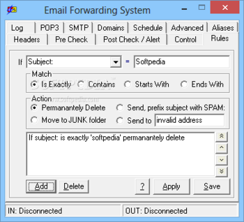 Email Forwarding System (formerly EFS Standard) screenshot 11