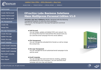 Email Marketing Software Personal Edition screenshot