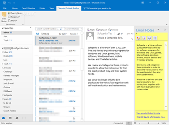 Email Notes for Outlook screenshot