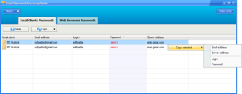 Email Password Recovery Master screenshot