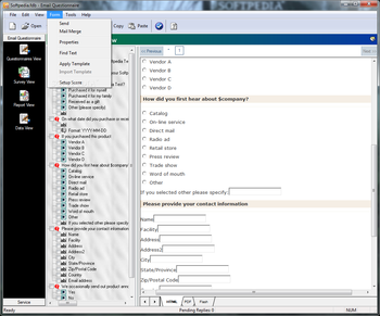 Email Questionnaire screenshot 5