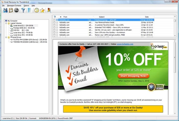 Email Recovery for Mozilla Thunderbird screenshot