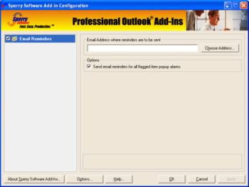 Email Reminders for Outlook 2003/Outlook 2002/Outlook 2000 screenshot